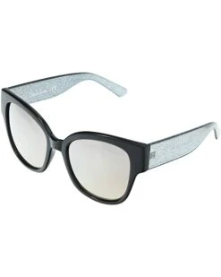 Circus by Sam Edelman 55 mm Fun Round Glittered UV Protective Sunglasses