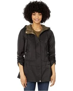 Sam Edelman Cotton Jacket with Drop Waist | Coats & Outerwear