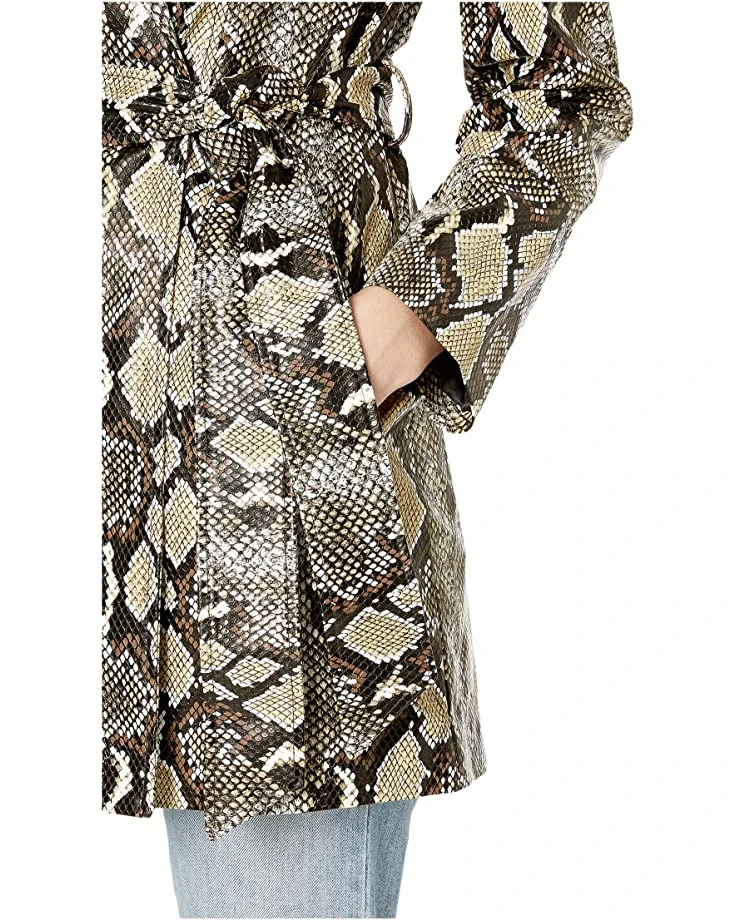Sam Edelman All Over Print PU Trench | Coats & Outerwear 4 Sam Edelman All Over Print PU Trench | Coats & Outerwear - Image 4